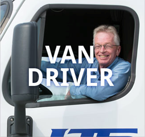 Van Driver (Smiling man behind the wheel)